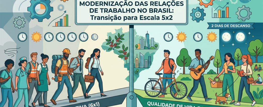 O Fim da Escala 6×1 e a Nova Jornada 5×2: O Que Muda para Trabalhadores e Empresas?